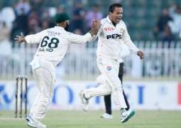 Nauman Ali becomes first Pakistani spinner to take hat-trick Against West Indies
