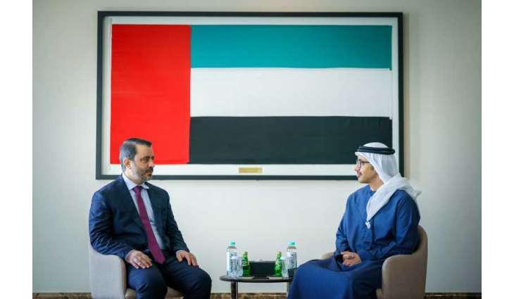 Abdullah bin Zayed receives Minister of Foreign Affairs in Syrian Transitional Government