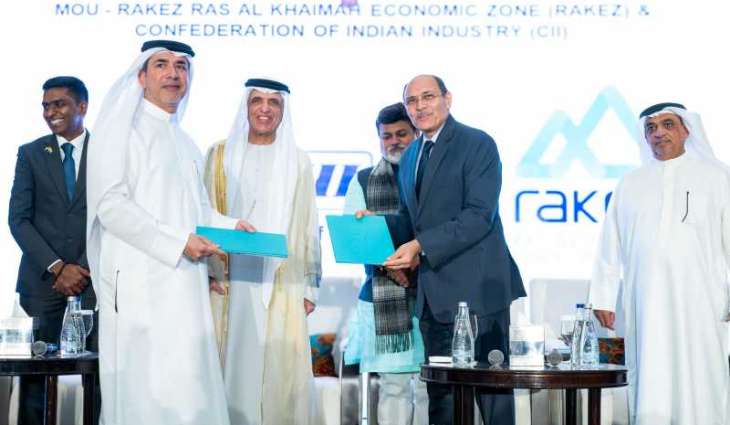 Saud bin Saqr attends UAE-India Partnership Business meet