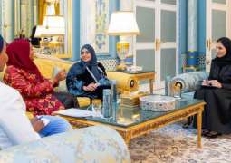 جواهر القاسمي تستقبل السيدة الأولى لإقليم زنجبار