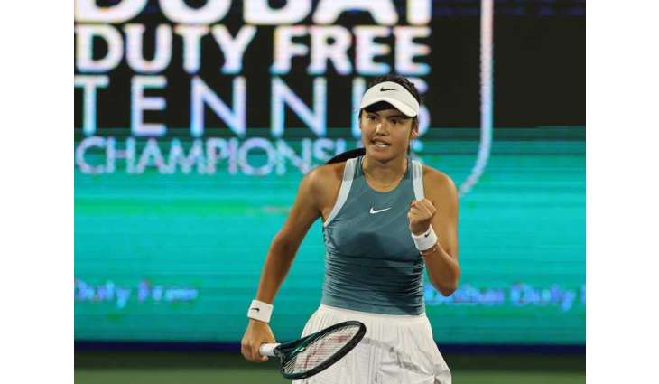 Raducanu advances to second round after dominant debut at Dubai Duty Free Tennis Championships