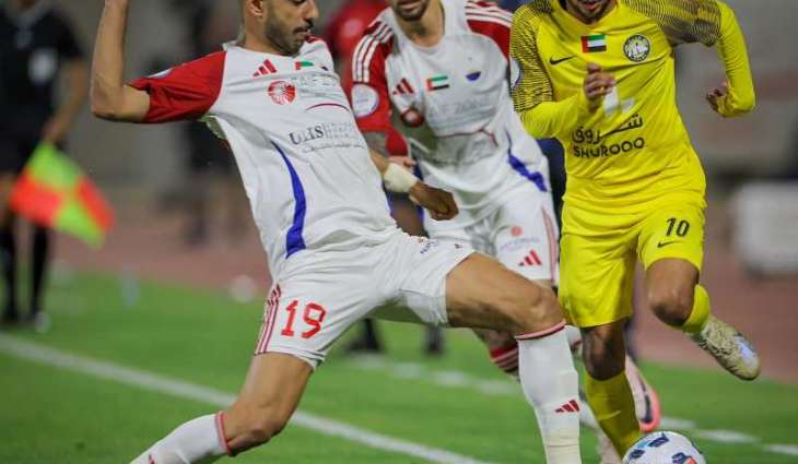 كلباء يفوز على الشارقة في دوري أدنوك للمحترفين
