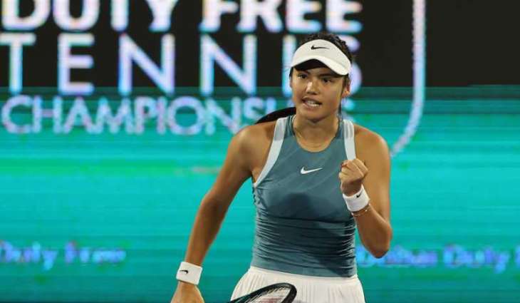 Raducanu advances to second round after dominant debut at Dubai Duty Free Tennis Championships