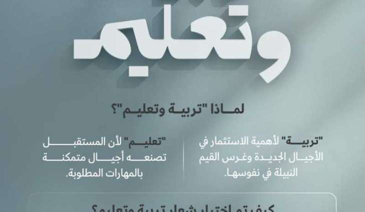 وزارة التربية والتعليم تعلن هويتها المرئية الجديدة