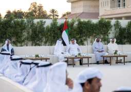 Hazza bin Zayed receives well-wishers for holy month of Ramadan
