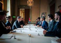 Abdullah bin Zayed meets Swedish Defence Minister