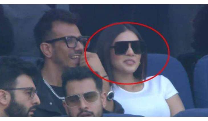 Cricketer Yuzvendra Chahal spotted watching ICC Champions Trophy 2025 with RJ Mehwish