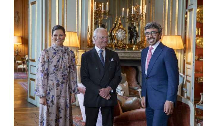 King of Sweden receives Abdullah bin Zayed in Stockholm