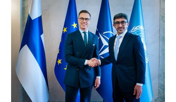 President of Finland receives message from UAE President during meeting with Abdullah bin Zayed