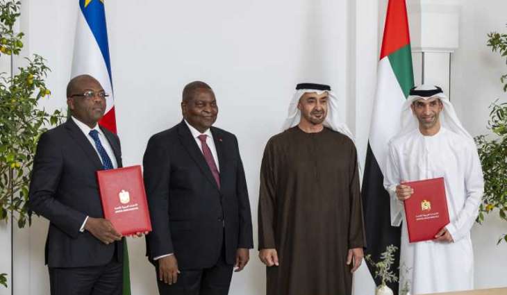 UAE President, Central African Republic President witness signing of Comprehensive Economic Partnership Agreement