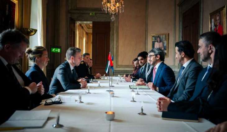 Abdullah bin Zayed meets Swedish Defence Minister