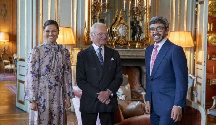 King of Sweden receives Abdullah bin Zayed in Stockholm