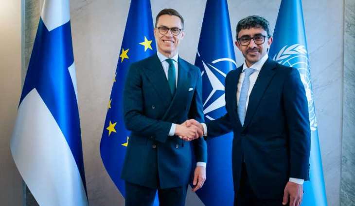 President of Finland receives message from UAE President during meeting with Abdullah bin Zayed