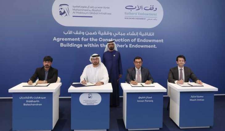 Mohammed bin Rashid attends MBRGI’s signing of agreements for three endowment buildings in support of Fathers’ Endowment campaign
