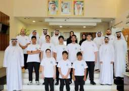 Rashid bin Hamdan meets Hamdan Centre for Giftedness and Innovation team ahead of FLL World Finals in Houston