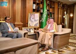 أمير منطقة جازان يستقبل القنصل العام لجمهورية إثيوبيا بجدة