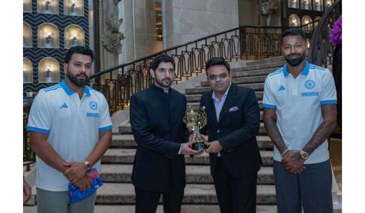 Hamdan bin Mohammed meets with Chairman of International Cricket Council, Indian cricket stars