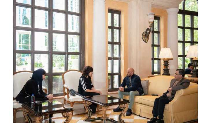 Abdulla Al Hamed discusses film cooperation with President of Oscars' Academy of Motion Picture Arts and Sciences