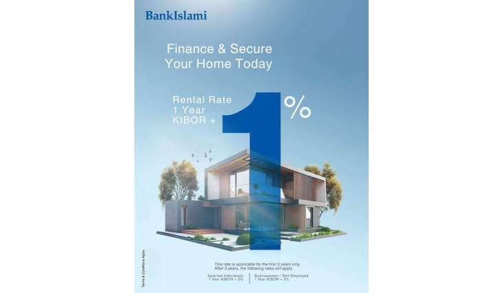 BankIslami Offers Lowest Home Financing at 1-Year KIBOR + 1%