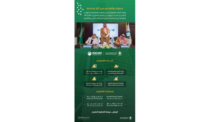 توقيع اتفاقية لاستضافة المؤتمر العالمي للتخطيط بنسخته الـ61 في الرياض بنهاية العام الجاري