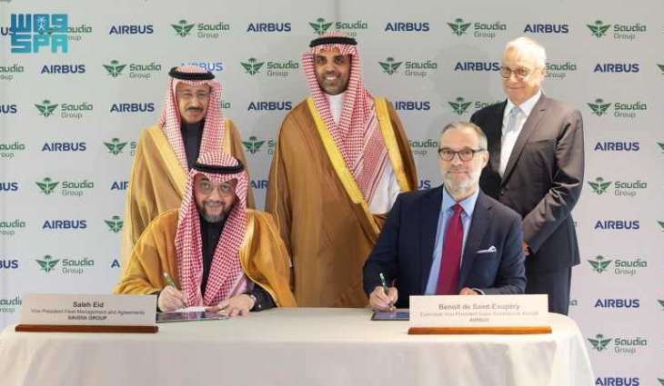 مجموعة السعودية توقّع صفقة طائرات عريضة البدن مع شركة إيرباص بواقع 20 طائرة