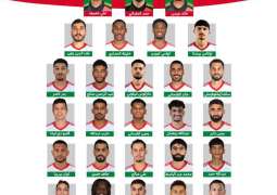 27 لاعباً في تشكيلة منتخب الإمارات لمواجهتي أوزبكستان وقيرغيزستان في تصفيات المونديال