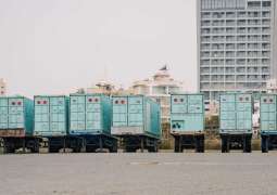 UAE ship carrying 14 water desalination plants arrives in Cyprus