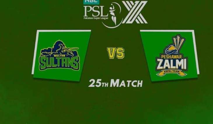 PSL 2025 Match 25 Multan Sultans Vs. Peshawar Zalmi Live Score, History, Who Will Win