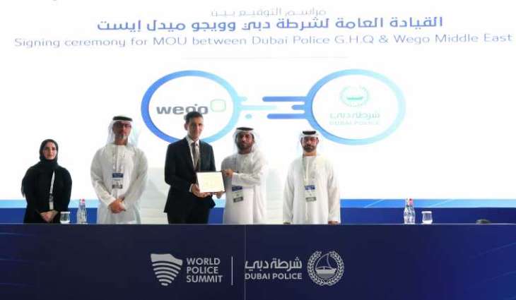 شرطة دبي توقع مذكرة تفاهم مع ويجو في مجال الأمن السياحي