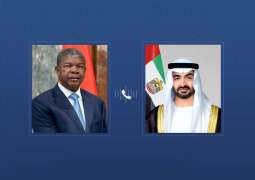 رئيس الدولة ورئيس أنغولا يبحثان هاتفياً علاقات التعاون