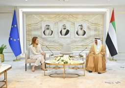 Saqr Ghobash, European Parliament President hold talks in Abu Dhabi