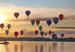 UAE Balloon ascends in Russian skies