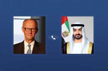 UAE President, German Chancellor discuss ways to enhance bilateral cooperation