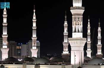 Ten Towering Minarets Grace the Prophet’s Mosque, Echoing the Timeless Call to Prayer