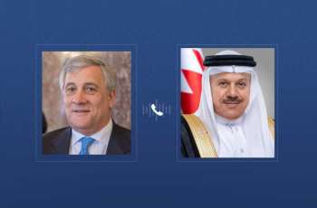 FMs of Bahrain, Italy discuss regional developments