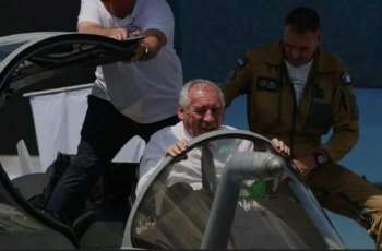 French PM François Bayrou gets stuck in Rafale jet cockpit at Paris Air show
