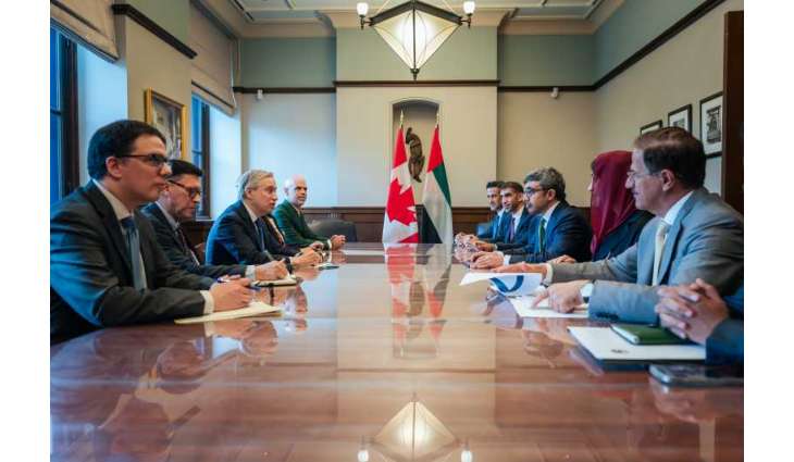Abdullah bin Zayed meets Canadian Minister of Finance and National Revenue