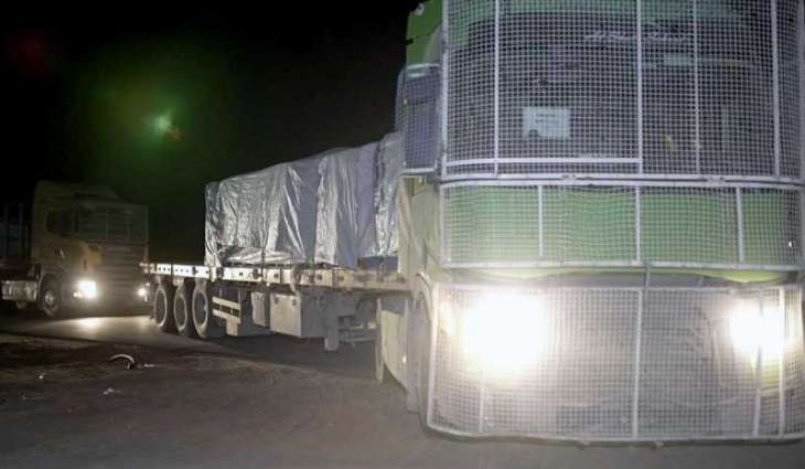 UAE aid convoy enters Gaza carrying 1,039 tonnes as part of Operation Chivalrous Knight 3