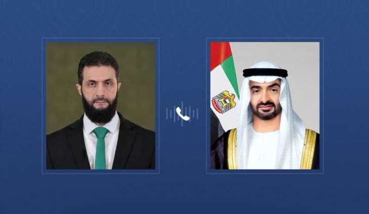 UAE President receives phone call from Syrian President exchanging Eid Al-Adha greetings