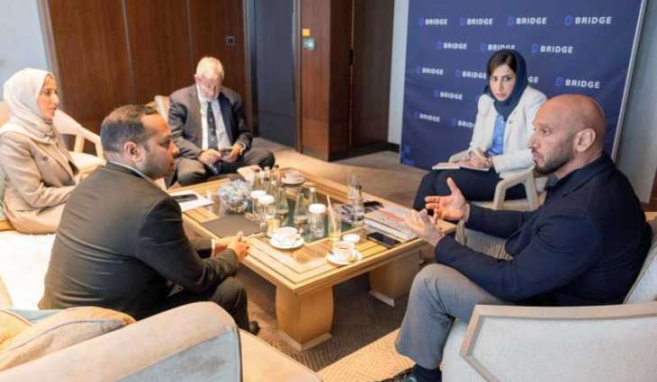 Abdulla Al Hamed holds talks with media leaders in London ahead of 'Bridge'