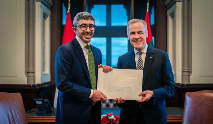 UAE President sends written message to Canadian Prime Minister