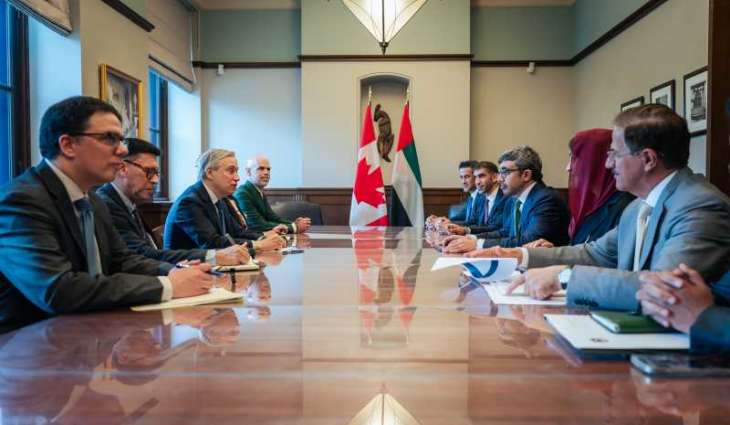 Abdullah bin Zayed meets Canadian Minister of Finance and National Revenue