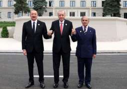 PM Shehbaz, Turkish President Erdogan, Azerbaijan President Aliyev take a walk in Khankendi