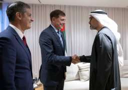 خالد بن محمد بن زايد يلتقي الرئيس التنفيذي للشركة البرازيلية لصناعة الطيران 
