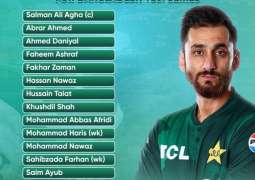 Pakistan announces 15-member squad for T20I series against Bangladesh