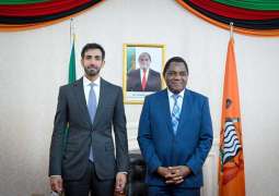 President of Zambia receives Shakhboot bin Nahyan