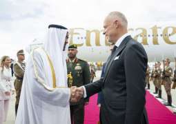 UAE President arrives in Hungary on official visit