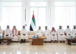 Hamdan bin Zayed visits Umm Al Ashtan majlis, meets Emirati citizen Mubarak Al Mansouri