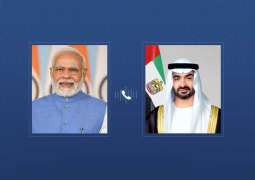 UAE President, Indian Prime Minister discuss strengthening bilateral cooperation by phone