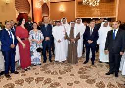 نهيان بن مبارك يحضر حفل السفارة المغربية بمناسبة عيد العرش
